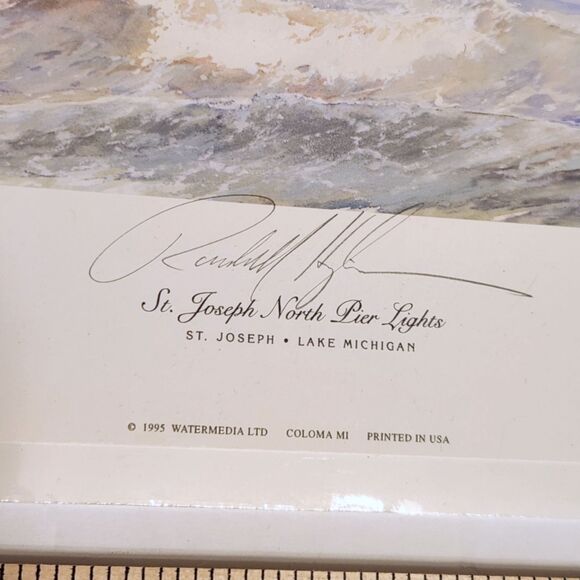 'Lights of the Great Lakes' Signed Print by Randall Higdon - St. Joseph Pier - Picture 4 of 5